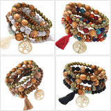 Bohemian Tree of Life Tassel Bracelet