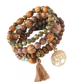 Bohemian Tree of Life Tassel Bracelet