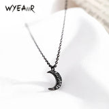 925 Silver Zircon Moon Necklace