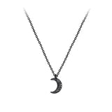 925 Silver Zircon Moon Necklace