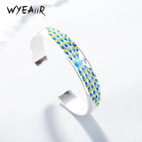 925 Silver Cloisonne Peacock Sutra Bangle
