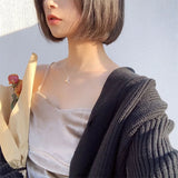 925 Silver Dolphin Tail Mini Smooth Necklace