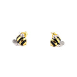 925 Silver Mini Bee Earrings