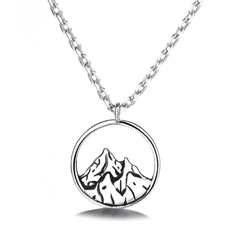Sweet Romantic Mountain Sea Oath Necklace