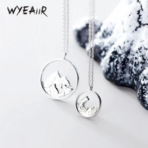 Sweet Romantic Mountain Sea Oath Necklace