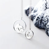 Sweet Romantic Mountain Sea Oath Necklace