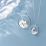 Sweet Romantic Mountain Sea Oath Necklace