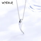 925 Sterling Silver Smooth Whale INS Necklace For Women Jewelry