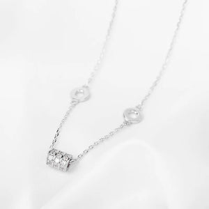925 Silver Zircon Good Luck Necklace For Women