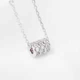 925 Silver Zircon Good Luck Necklace For Women