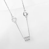 925 Silver Zircon Good Luck Necklace For Women