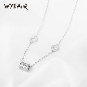 925 Silver Zircon Good Luck Necklace For Women