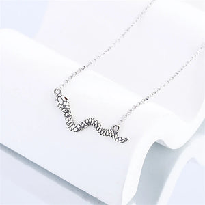 925 Silver Vintage Snake Necklace for Women Party Gift