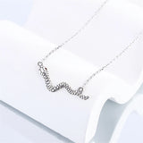 925 Silver Vintage Snake Necklace for Women Party Gift