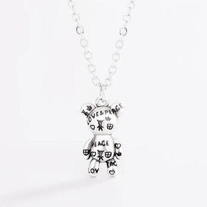 925 Silver Thai Silver Bear Necklace