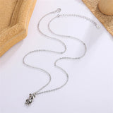 925 Silver Thai Silver Bear Necklace