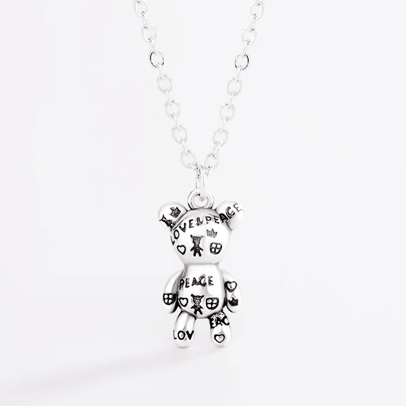925 Silver Thai Silver Bear Necklace