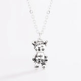 925 Silver Thai Silver Bear Necklace