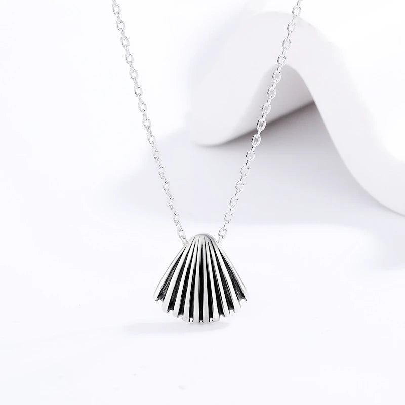 925 Silver Thai Silver Shell Clavicle Chain INS Necklace Women Party Gift