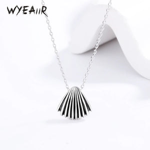 925 Silver Thai Silver Shell Clavicle Chain INS Necklace Women Party Gift