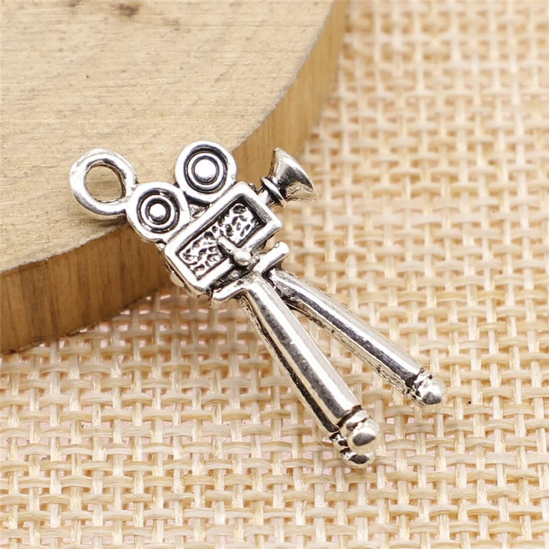 10pcs Film Projector Charms Antique Silver Jewelry Making Pendant DIY Findings
