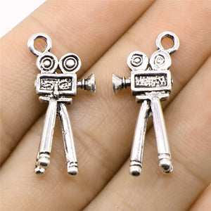10pcs Film Projector Charms Antique Silver Jewelry Making Pendant DIY Findings