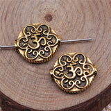 10pcs Antique Om Small Hole Beads For Jewelry Making DIY Findings