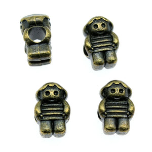 10pcs Little Boy European Beads 2 Colors For Jewelry Making