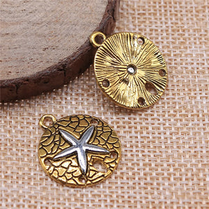 10pcs 20x22mm Starfish Charms Pendant DIY Jewelry Findings
