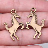 10pcs Horse Charms 21x35mm Antique Silver/Bronze Jewelry Findings