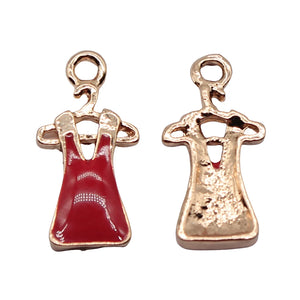 10pcs 22x11mm Dress Charms KC Plated DIY Jewelry Making Findings Accessories