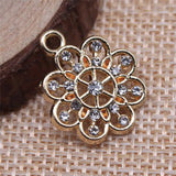 10pcs Flowers Charms for Jewelry Making DIY Charms Findings