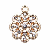 10pcs Flowers Charms for Jewelry Making DIY Charms Findings
