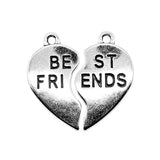 10pcs Heart Puzzle Pieces Charms Antique Silver Plated Bronze Jewelry Making