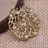 10pcs KC Flowers Charms Pendant for Jewelry Making