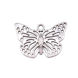 10pcs Butterfly Charms Antique Silver DIY Jewelry Making Zinc Alloy Charms Penda