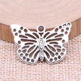 10pcs Butterfly Charms Antique Silver DIY Jewelry Making Zinc Alloy Charms Penda