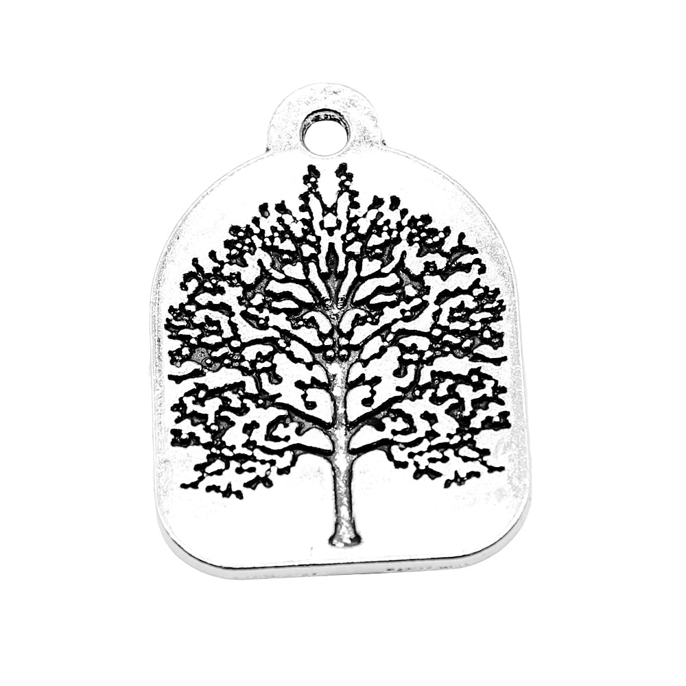 10pcs Tree Charms 31x22mm Antique Silver Pendant Jewelry Accessories
