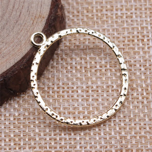 10pcs 31x28mm KC Circle Charms Pendant for DIY Jewelry Making