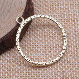 10pcs 31x28mm KC Circle Charms Pendant for DIY Jewelry Making