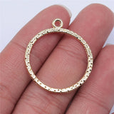 10pcs 31x28mm KC Circle Charms Pendant for DIY Jewelry Making
