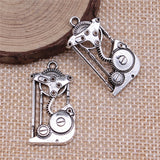 10pcs Antique Silver Engine Charms Pendant For Jewelry Making