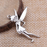 10pcs Fairy Charms Antique Silver Pendant Charms For Jewelry Making