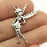 10pcs Fairy Charms Antique Silver Pendant Charms For Jewelry Making