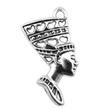 10pcs Woman Head Charms 39x20mm Antique Silver Pendant Jewelry Accessories