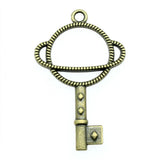 10pcs Metal Frame Charms 46x29mm Antique Silver/Bronze DIY Jewelry