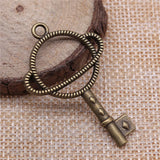10pcs Metal Frame Charms 46x29mm Antique Silver/Bronze DIY Jewelry