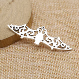 10pcs Bat Pendant Charms Antique Silver for Jewelry Making DIY Craft