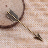 10pcs Arrow Charms 64x11mm DIY Jewelry Findings Antique Silver Bronze