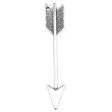 10pcs Arrow Charms 64x11mm DIY Jewelry Findings Antique Silver Bronze